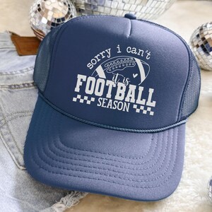 Football Season Foam Trucker Hat | Embroidered Sports Cap | Gift for Football Mom | Casual Tailgate Apparel | Football Lovers Spirit Wear|