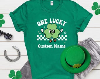 Personalized Kids One Lucky Shirt, One Lucky Mommy Shirt, St Patrick's Day Tee, St Paddy's Day Shirt, Family Matching Shirts