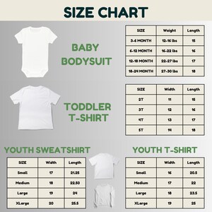 a baby bodysuit size guide for a baby
