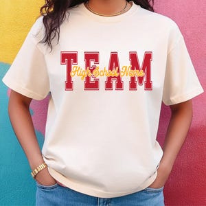 Custom Mascot Shirt: Personalized School Spirit Tee