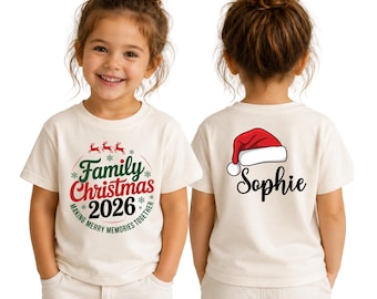 Custom Family Christmas Shirt, Christmas In July,  Matching Holiday Tee, Xmas Pajamas Top, Toddler Sweater
