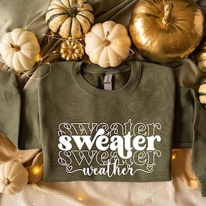 Sweater Weather Sweatshirt: Cozy Fall Crewneck