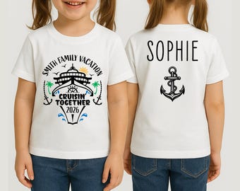 Custom Family Cruise Shirt 2026, Family Vacation T Shirt, Girls Trip Cruise Shirt, Matching Cruise Shirts, Personalized Cruise Tee