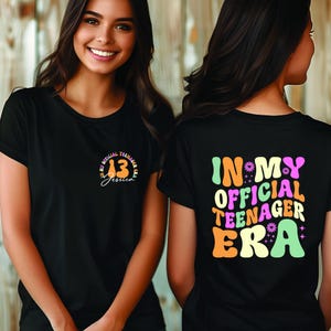 Custom 13th Birthday Shirt, In My Teenager Era Shirt, Personalized Birthday Tee, Thirteenth Year Old Gift