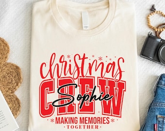 Christmas Crew Matching Sweatshirt, Christmas In July, Personalized Family Xmas T-Shirts, Toddler Sweater