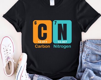 Carbon Nitrogen 67 Meme Shirt, Six Seven Trend Tee, Funny Viral Number Sweatshirt,  Gen Z