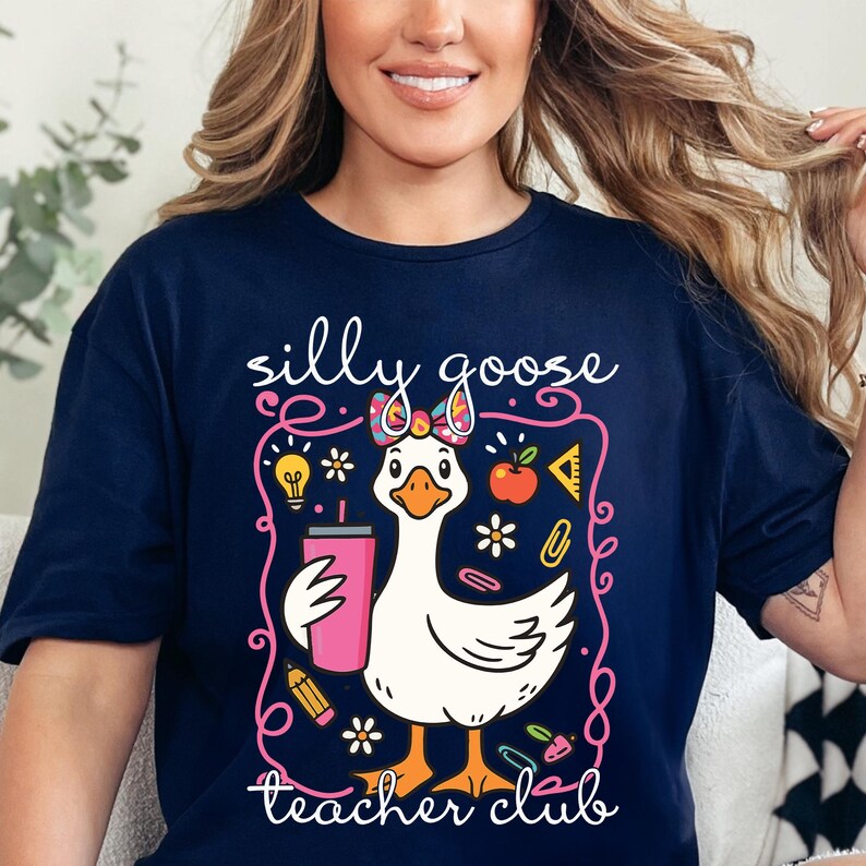 Join the club 🪿 The Silly Goose Teacher Club tee is a must-have for educators with a sense of humor. Whether it’s Teacher Appreciation Week or the last day of school, this shirt brings smiles to students and coworkers alike. A great gift for elementary, kindergarten, and preschool teachers.
