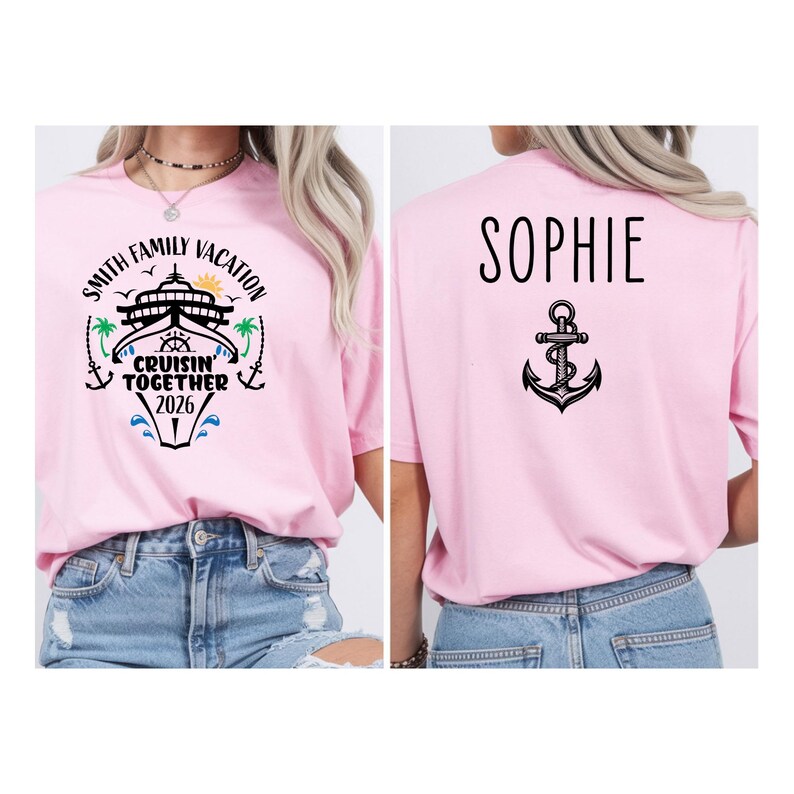 Custom Family Cruise Shirt 2026, Family Vacation T Shirt, Girls Trip ...