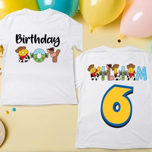 Custom Name Toy Story Birthday Party Shirt, Family Matching Birthday Shirt Gift, Birthday Squad Shirt, Birthday T-Shirts