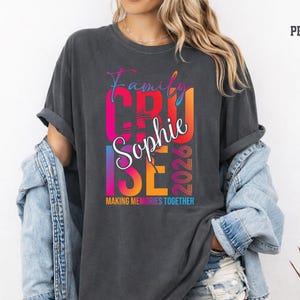 Family Cruise 2026 Comfort Colors® Shirt,  Family Vacation Tee, Matching Cruise Trip Shirt, Summer Family Reunion Gift