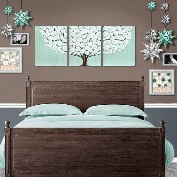 Bedroom Wall Art Canvas Acrylic Painting on Extra Large Etsy