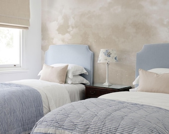 Sky and Cloud Wallpaper for Bedroom, Peel and Stick Cloud Wallpaper, Dreamy Wallpaper, Soft Neutral Wall Mural