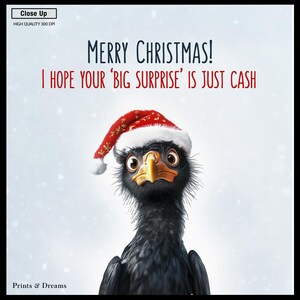 Carte de Noël drôle imprimable, carte de Noël sarcastique, carte de vacances drôle de 5 x 7, téléchargement numérique, cadeau de Noël imprimable