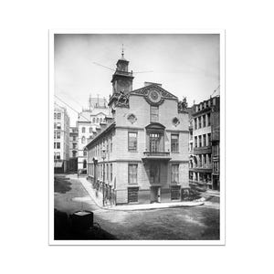 Old State House, Massachusetts | Wall Decor | Black and White Wall Art | Digital Download Printable Vintage | Restored Historic Photograph