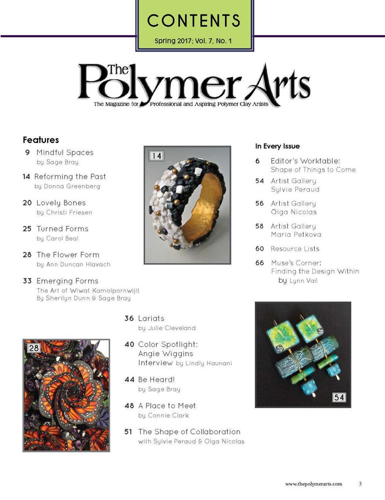 The Polymer Arts Spring 2017Shape & Form Vol.7. No.1 image 2