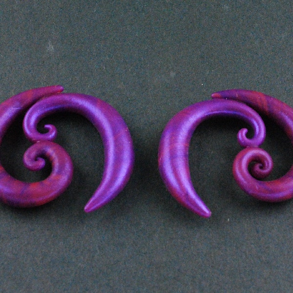 Marbled Amethyst Double Swirl Gauges. 0g  ON SALE 33% OFF