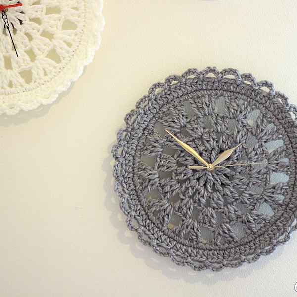 Crochet  clock pattern for your House home decor clock Crochet Pattern  Instant Download pdf crochet pattern