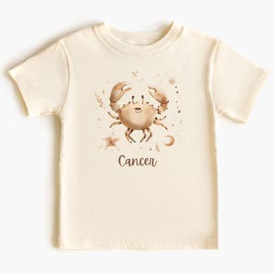 Cancer Zodiac Sign Kids T-Shirt, Birth Astrology Kids T-Shirt, Zodiac Kids Shirt, Zodiac Sign, Horoscope Shirt, Birthday Gift, Astrology