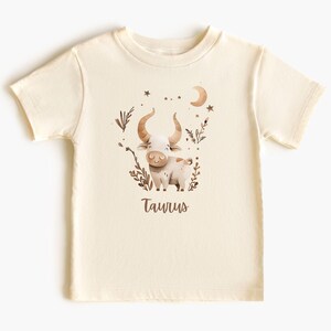Taurus Zodiac Sign Kids T-Shirt, Birth Astrology Kids T-Shirt, Zodiac Kids Shirt, Zodiac Sign, Horoscope Shirt, Birthday Gift, Astrology