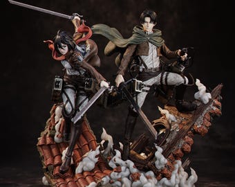 Diorama Levi & Mikasa Ackerman