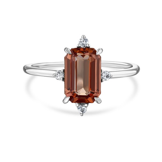 Champagne garnet ring discount