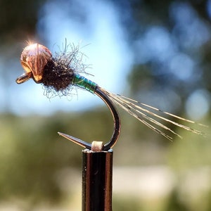Rainbow Dropper Jig - 3 piezas de moscas para pesca con mosca