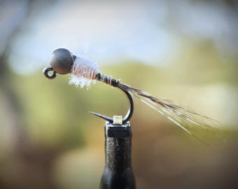 Ghosted Sweet Pea Baetis Jig - 3pcs Fly Fishing Flies