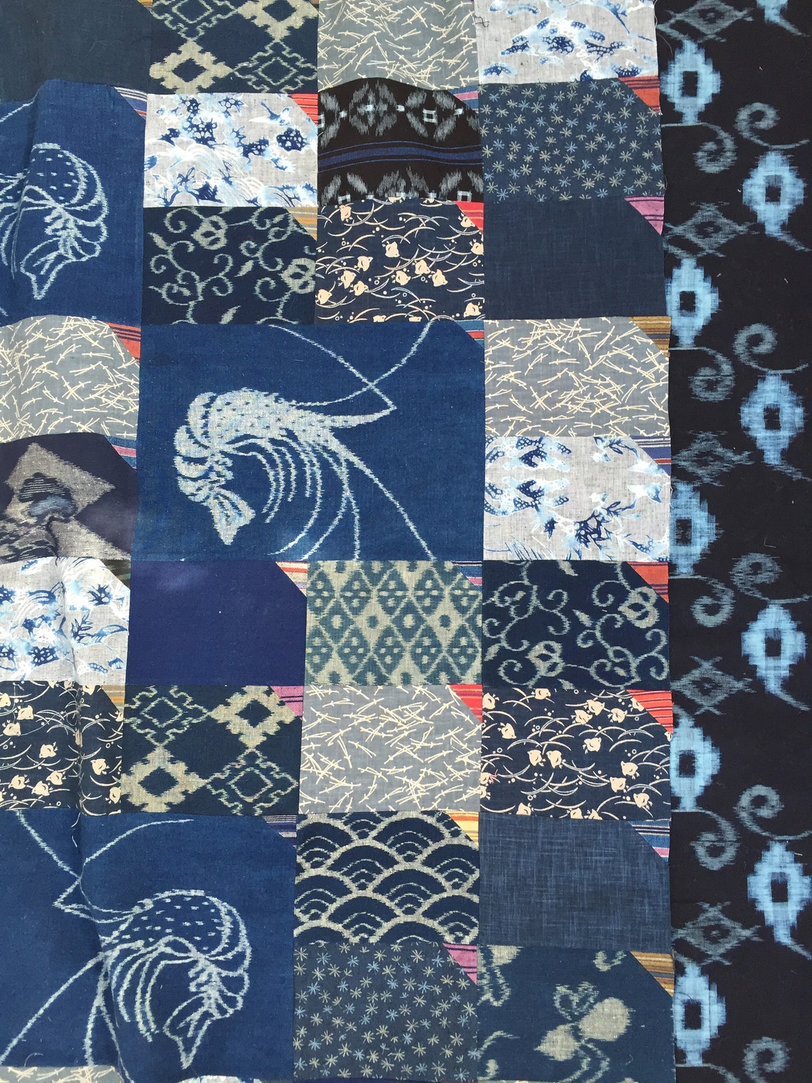 Pieces of Indigo Quilt Pattern PDF, Easy Quilt Pattern, Beginner Quilt ...