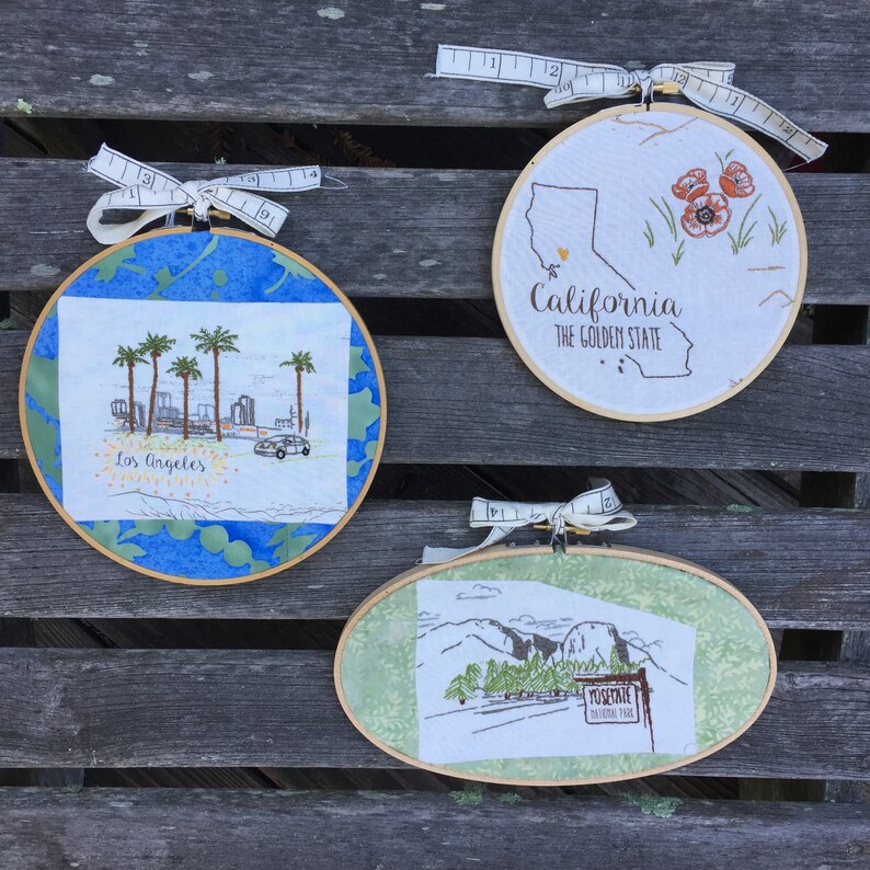 Embroidery Hoop Art Yosemite Embroidery Wall Art Home Gift Etsy