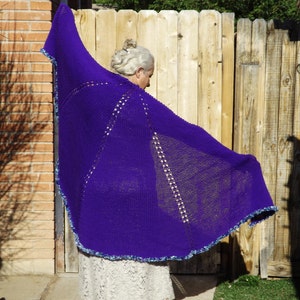 Purple Just for the Fun of it Shawl
