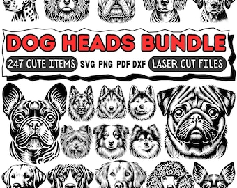 Dog Head Sign SVG | CNC Laser Cut Dog Wall Art Design Files | Pet Decor | Instant Download