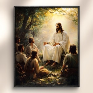 Jesus And the Disciples, Christian Artwork Last Supper Wall Art, Christian Art Painting, Bible Wall Art, Jesus Print, Jesus Poster Clipart,