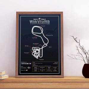 Veloccoaster-achtbaan, Universal, Orlando, poster, digitaal
