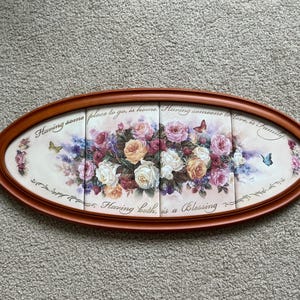 RARE Lena Liu “Blessings of Love” Limited Edition Collector Plates Framed Bradford