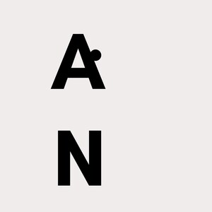 May include: Black and white graphic design with the letters "A" and "N" stacked on top of each other.