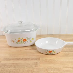 Corning Ware Wildflower 3-Liter Baking Dish with Lid & 6 1/2" Saucepan - Choice or Create Set