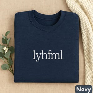 Embroidered Shatter me LYHFML Sweatshirt, Embroidered Bookish Shirt, gift for books lover, Aaron Warner  Kishimoto Sector 45 Merch