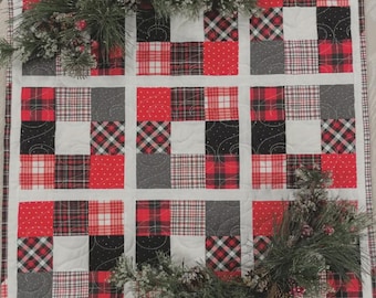 Scrappy Plaid Table Topper (Downloadable Pattern)