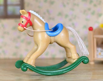 Sylvanian Families Vintage Rocking Horse, dolls house miniature, Calico Critters Tomy