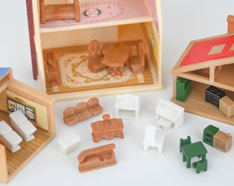 Sylvanian Families Miniature Furniture Sets – Toy Shop, Miniature House, Dolls House Accessories, Vintage