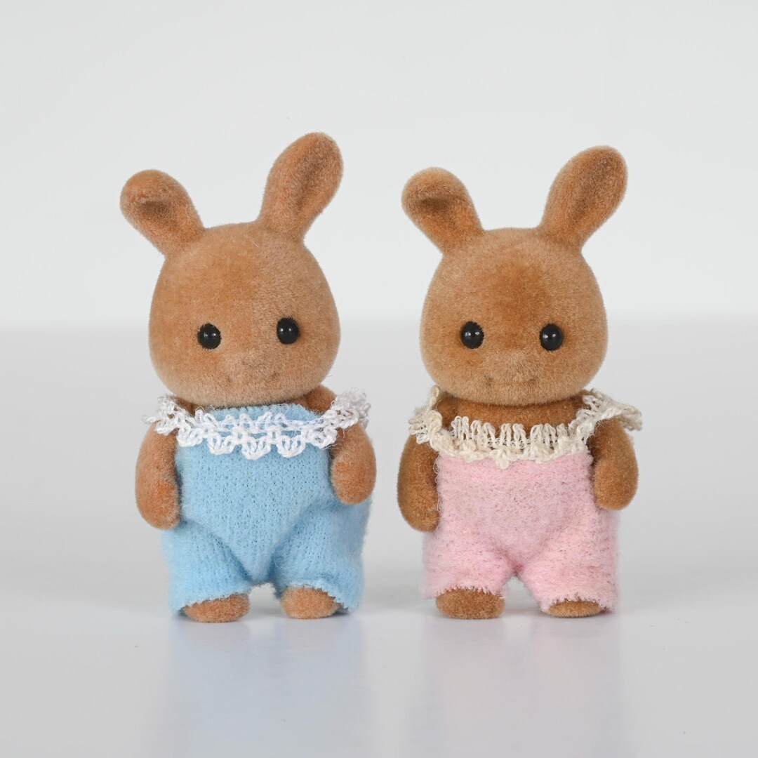 Sylvanian Families Dappledawn Rabbit Baby Figures, Jointed, Fawn ...