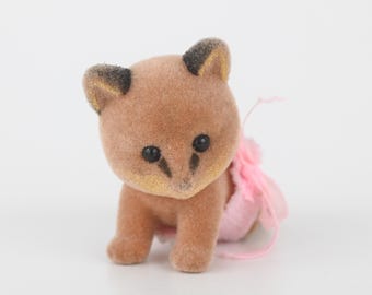 Figura de bebé niña Renard Fox de Sylvanian Families, gemela, Carrusel de Carrie y Danny, Calico Critters Vintage