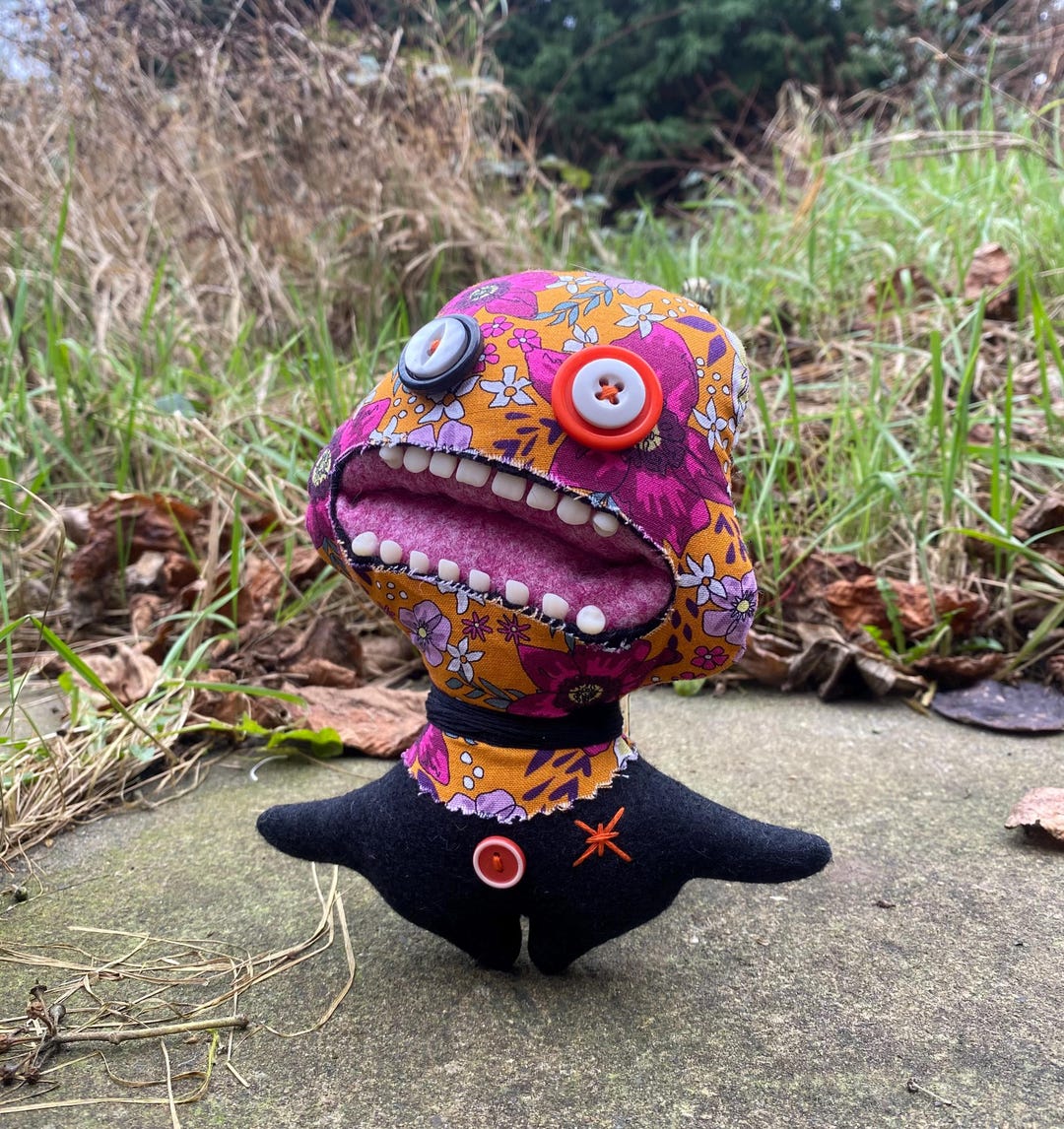 Shadow Sack Brat Uncanimal Creepy Voodoo Doll Monster Plush (orange ...