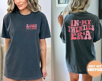 Custom In My Twenties Era Shirt, Comfort Colors Birthday Shirt, 20th Birthday Tee, Birthday Girl Shirt, Personalized Birthday Tee, Bday Gift