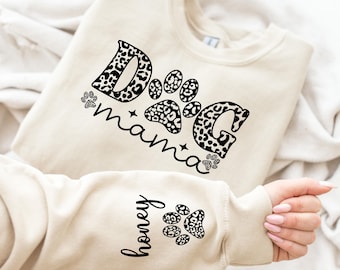 Leopard Dog Mom - Personalized Custom 3/4 Sleeve Dress main image 1