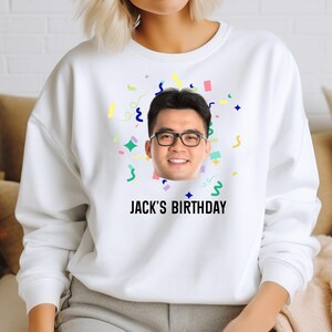 Custom Face Birthday Shirt, Funny Birthday Matching Shirt, Face Shirt, Custom Photo Shirt, Birthday Photo Shirt, Birthday Party Group Shirt