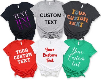 Gepersonaliseerde shirt: aangepaste tekst of bedrijfslogo - op bestelling gemaakt