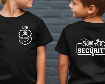 Camisa de portador de anillos: camiseta de boda personalizada (varios colores)