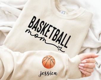 Customized Basketball Sweatshirt, Your Name Basketball Shirt, Basketball Aunt, Grandma Shirt, Basketball Mom Shirt, Custom Basketball Shirt