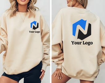 Custom Logo Hoodie, Personalized Sweatshirt Front And Back, Company Design Apparel, Custom Team Uniforms, Business Branding Clothing, Gift